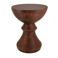 Pedestal Side Table Flat Tabletop Small Side Table Sturdy for Beside Sofa