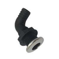 Black Nylon Elbow Outlet, Multiple Sizes, Bilge Drain, Marine Water Filler, Boat Parts