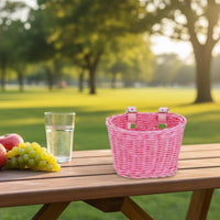 PP Woven Bike Basket Lightweight Vehicle Accessory Sturdy for Adults