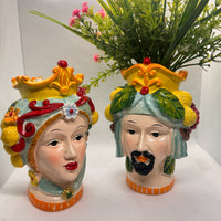 新品树脂国王和王后花瓶客厅餐厅玄关室内外插花家居装饰品摆件
