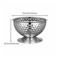 Stainless Steel Ice Bucket Thickened Champagne Bucket Easy to Clean Insulated Ice Tub for Ktv, Bar