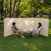 Polyester Wind Screen 420x140cm Large Windbreak Camp Wind Shield for Bonfire Solo Camping Gear