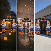 Inflatable Halloween Inflatable Decoration Outdoor Inflatable Archway Easy to Inflate Halloween Archway Cartoon for Families, Yard, Entryway, Lawn, Party