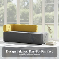 Hardwood Wood Frame Upholstered Waiting Bench configurable Combination Upholstered Bench with Backrest Modern design Commercial Furniture Performance Fabric Upholstery for Visitors, Salon Owners, Office Managers, Reception Area, Break Room