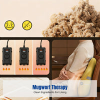 Heated Support Pad, Viscoelastic Foam Backrest, Office Chair, Electric Heating, Waist Pillow, Adjustable Temperature