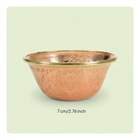7 Pieces Water Offering Bowl Embossed Floral Pattern Buddhist Offering Bowl