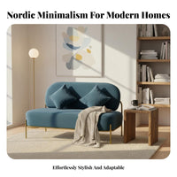 Pebble Couch Minimalist aesthetic Indoor Furniture Comfortable Seating Sturdy Frame for Interior Designers, homeowners