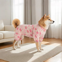 Four-Legged Rehabilitative Dog Suit for Large Breeds, Crew Neck Four-Legged Clothing, Anti-Licking Spring Summer Autumn Casual Outfit