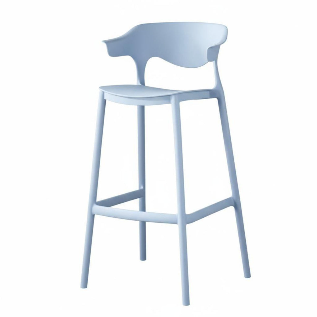 Stackable Bar Stool, Nordic Minimalist High Chair, Designer Backrest for Home