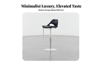 Adjustable rotating Bar Stool Minimalist Design Adjustable rotating Stool Stable Base with Footrest for Interior Designers