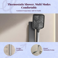 High Pressure Temperature-Controlled Shower Head Set