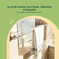 No-drill suction towel bar