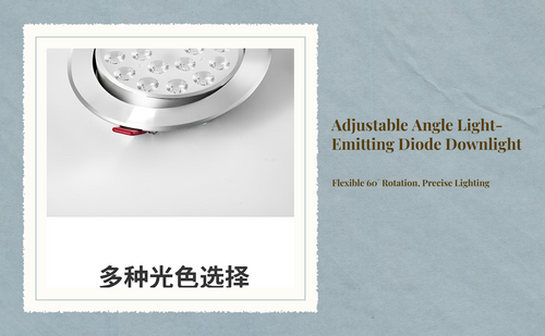 Adjustable LED Recessed Ceiling Light, Dimmable, Anti-Glare