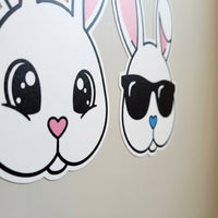 Easter Bunny Er Self Easter Bunny Craft Er Easy to Apply Bunny Face Decal for Children Craft Decoration Gifts, Maker S, Parents, Gift Wrapping, Glass Panes, Classroom
