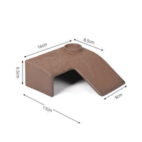 Basking Cave Perch Easy to Climb Ceramic Turtle Ramp Heavy and Stable Animal Habitat Decor for Aquarium