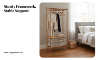 Rolling Clothes Organizer complimentarystanding Garment Stand Easy Assembly for Retailers