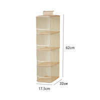 Hanging Closet Organizer Bag Space Saving Mesh Closet Organizer Collapsible