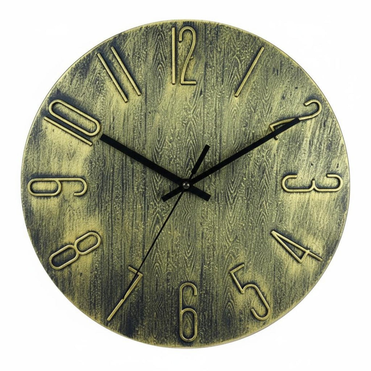 Large 3D Wall Clock Easy to Read Home Decor Non-Ticking for Bedroom, Living Room
