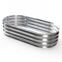 Oval Raised Garden Bed Outdoor Metal Garden Bed Long-Lasting for Gardeners