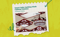 Dimmable LED wood ceiling light