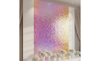 Water Wave Wall Sticker Easy to Install Self Mirror Film Corrugated Mirror Decal for DIY Enthusiasts, Storefront Display, Commercial Areas