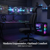 Split-Back Ergonomic Chair Support Swivel Seat Adjustable Height