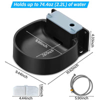 Automatic Dog Water Bowl Wall-Mounted Large Capacity Pet Water Dispenser Indoor Outdoor