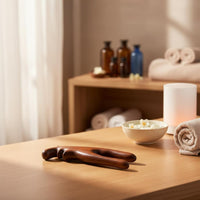Hand Polished Sandalwood Ear Reflexology Tool Ergonomic Design Wooden Ear Massage Tool for Home SPA