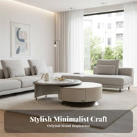 2 Pieces strengthened glass top Extendable TV Stand and Coffee Table Set Modern and design Coffee Table and TV Stand Set With Storage Drawers Living Room Furniture for Families, property owners, Interior Design aficionados, Lounge Area