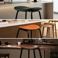 Counter Stool Streamlined Furniture Sturdy and Stable for Cafe