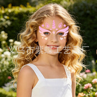 Purple Butterfly PET Hollow Stencil for Children's Face Painting and DIY