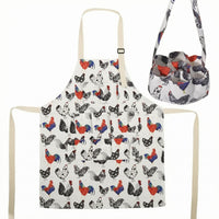 Egg Collecting Bib Apron Reusable Pocketed Egg Apron Tear-Resistant for Kitchen