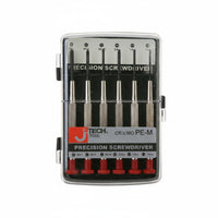 6 Pieces Watch Repair Tool Set Long-Lasting Bits Exact Screwdriver Set Mini Repair Tool Kit Non-Slip Grip Shiny Vanadium Steel