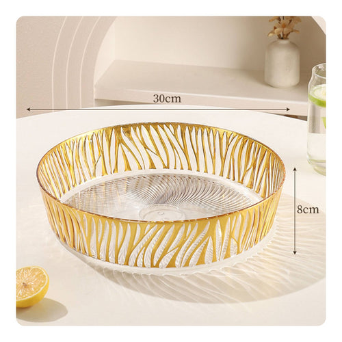 Covered Fruit Tray Transparent Cake Plate with Lid Lightweight for Dining Table