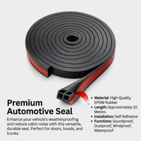 EPDM Rubber Seal Strip for Car Doors, Weather Seal, Sound Insulation, Dust Proof #variant:10