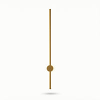 Minimalist Wall Lamp with Gold Finish Modern Slim Vertical Bar Light