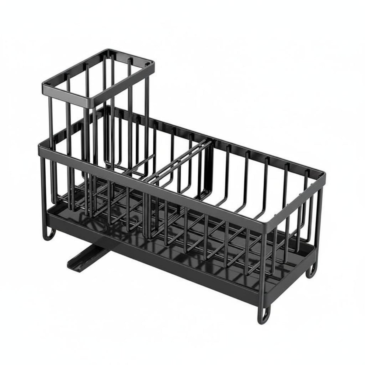 Self-Draining Sink Organizer Base Tray Kitchen Sink Organizer Easy to Clean Household Storage
