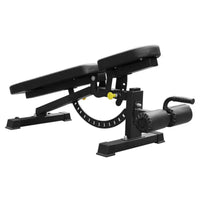 Bench with Leg Rollers Commercial Padded Weight Bench Steel Frame