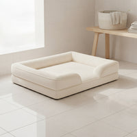 Pet Sofa Bed with Removable Cover Low-Rise Dog Bed with Washable Removable Cover Pet Sofa Easy Care Comfortable for Dogs