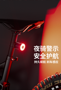 Ford福特自行车尾灯夜骑灯强光智能感应山地车公路车防雨骑行装备