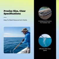 Telescopic stainless steel fishing gaff
