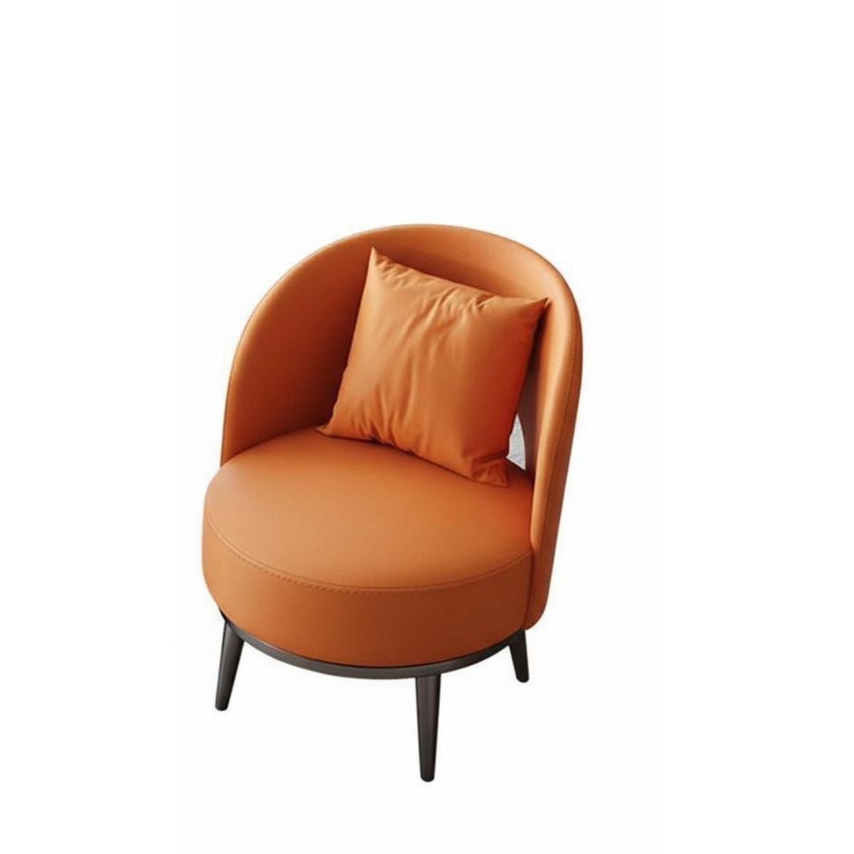 Light Luxury Design Upholstered Swivel Barrel Chair Comfortable Cushioning Commercial Seating Ergonomic Design Indoor Furniture High-Density Foam for Interior Designers, Apartment Dwellers, Hotel Lobby, Sales Center, Reception Area, Living Room