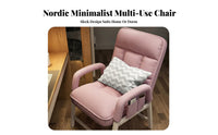 Adjustable Padded Recliner Easy Assembly Upholstered Armchair for Office Workers