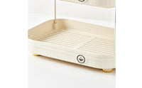 Nursing Bottle Storage Box with Cover Dust-Resistant Multifunctional Drainage Rack Ventilated Bottle Organizer with Dome Lid for Parents