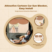 Car window privacy screen, stylish retractable screen, sun protection, privacy, heat insulation, side window shade for infants, universal fit.