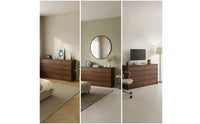 Chest of Drawers Minimalist Dresser Floor-Standing Chest of Drawers with Cut-out Handles for Bedroom, Living Room, Apartment