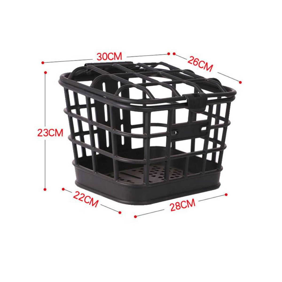 20 Pieces Electric Bike Basket Sturdy Universal Front Basket for Commuting