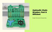 Hydraulic Chain Breaker, Universal Chain Removal Tool, robust Duty Cutter for Motorcycle, Agricultural Machinery, and commercial Maintenance