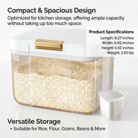 Airtight Food Storage Containers, Kitchen Storage, Pantry Organization, Cereal Storage Bin, Dry Food - Image 6
