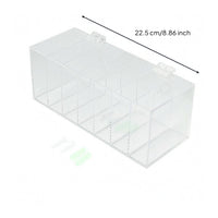 Wall-Mounted Label Container Easy to See Clear Sticker Roll Holder Space-Saving Sticker Roll Organizer